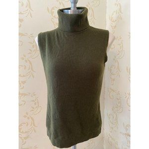 Sutton 100% Cashmere Green Sweater Ladies Medium